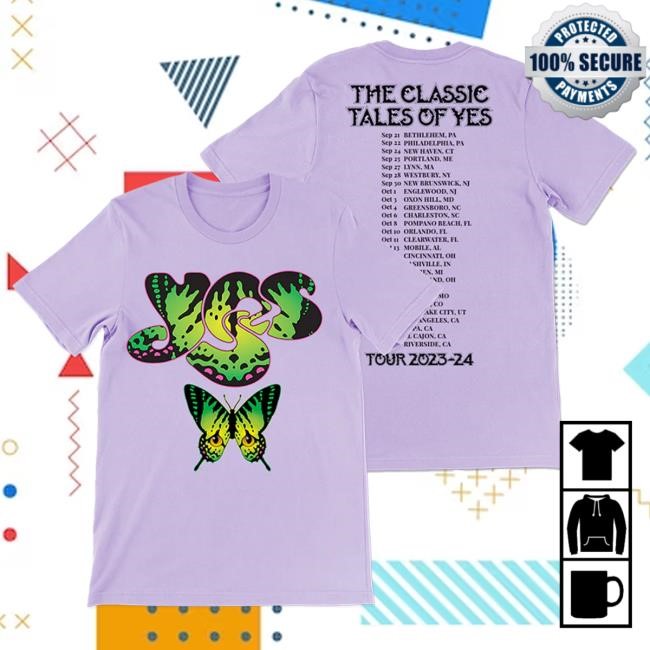 Yes Official Store Tales Of Yes 2023 Fall Tour New Shirt