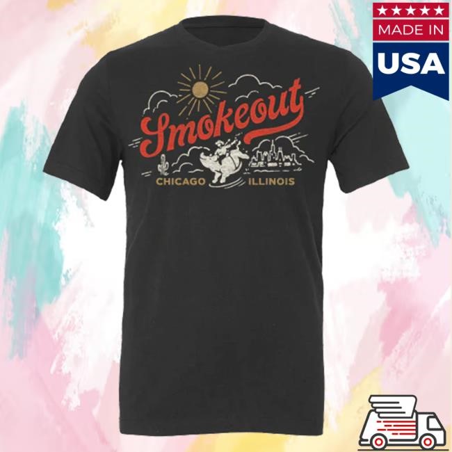 Windy City Smokeout Dark Grey Smokeout Script Hot Shirt